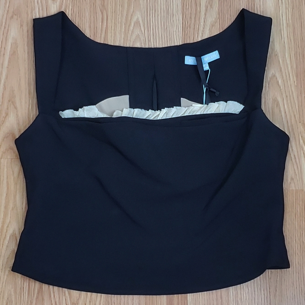 ANTONIO MELANI Black Sleeveless Blouse